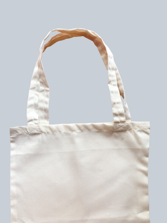 Plain Canvas Tote Bag (Off White)