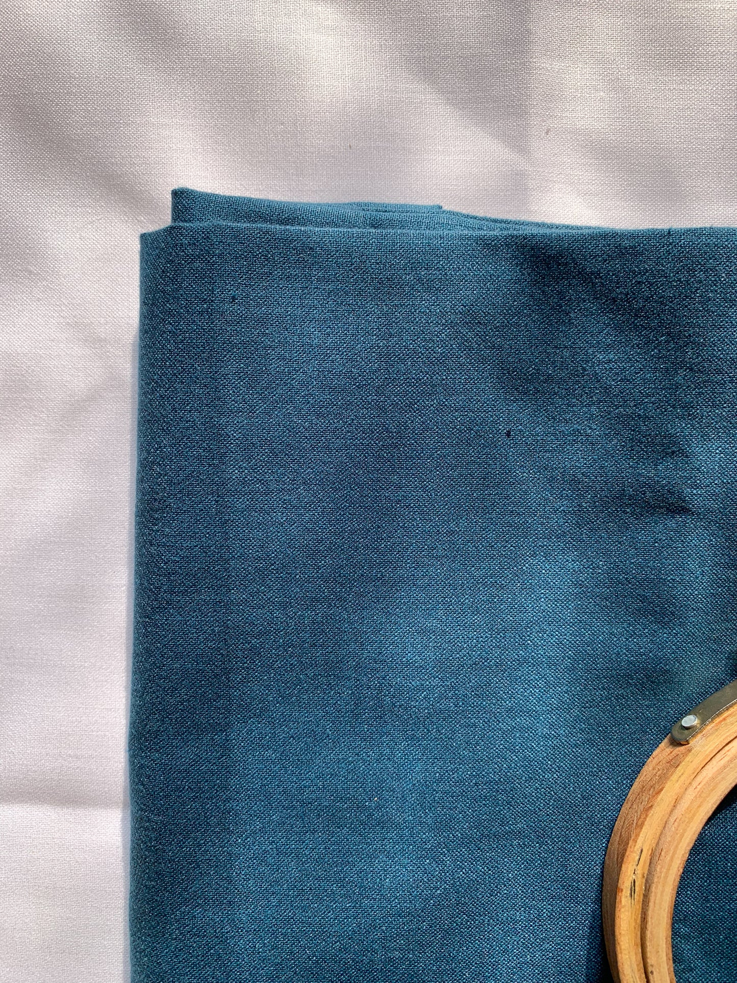 Ruby Silk Fabric - Teal Blue