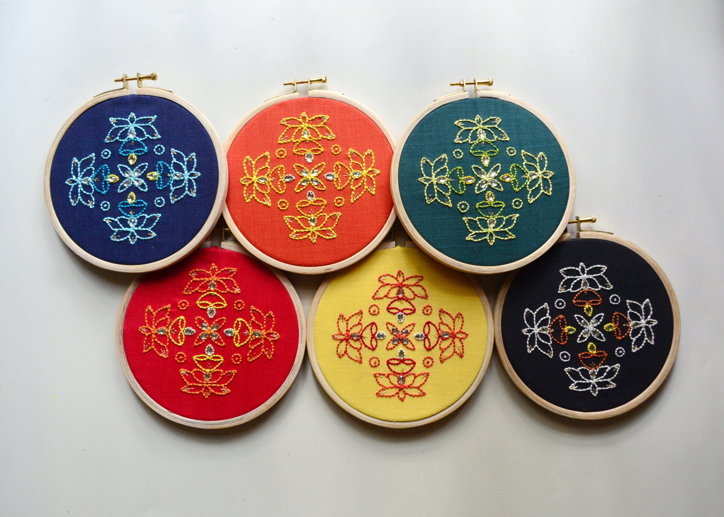 6” Padma Kolam - Set of 6