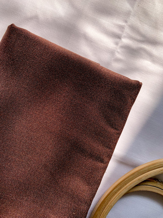 Ruby Silk Fabric - Chocolate