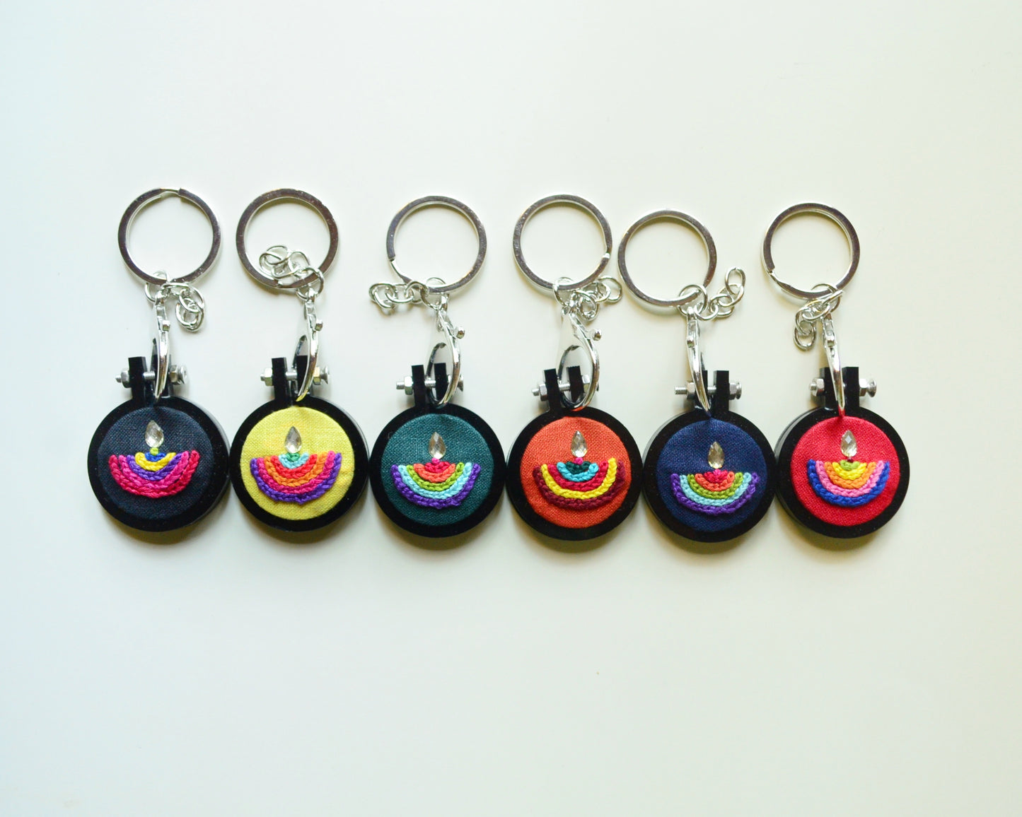 Diya Keychain - Set of 6