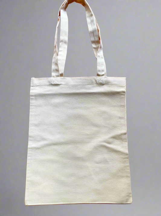 Plain Canvas Tote Bag (Beige)