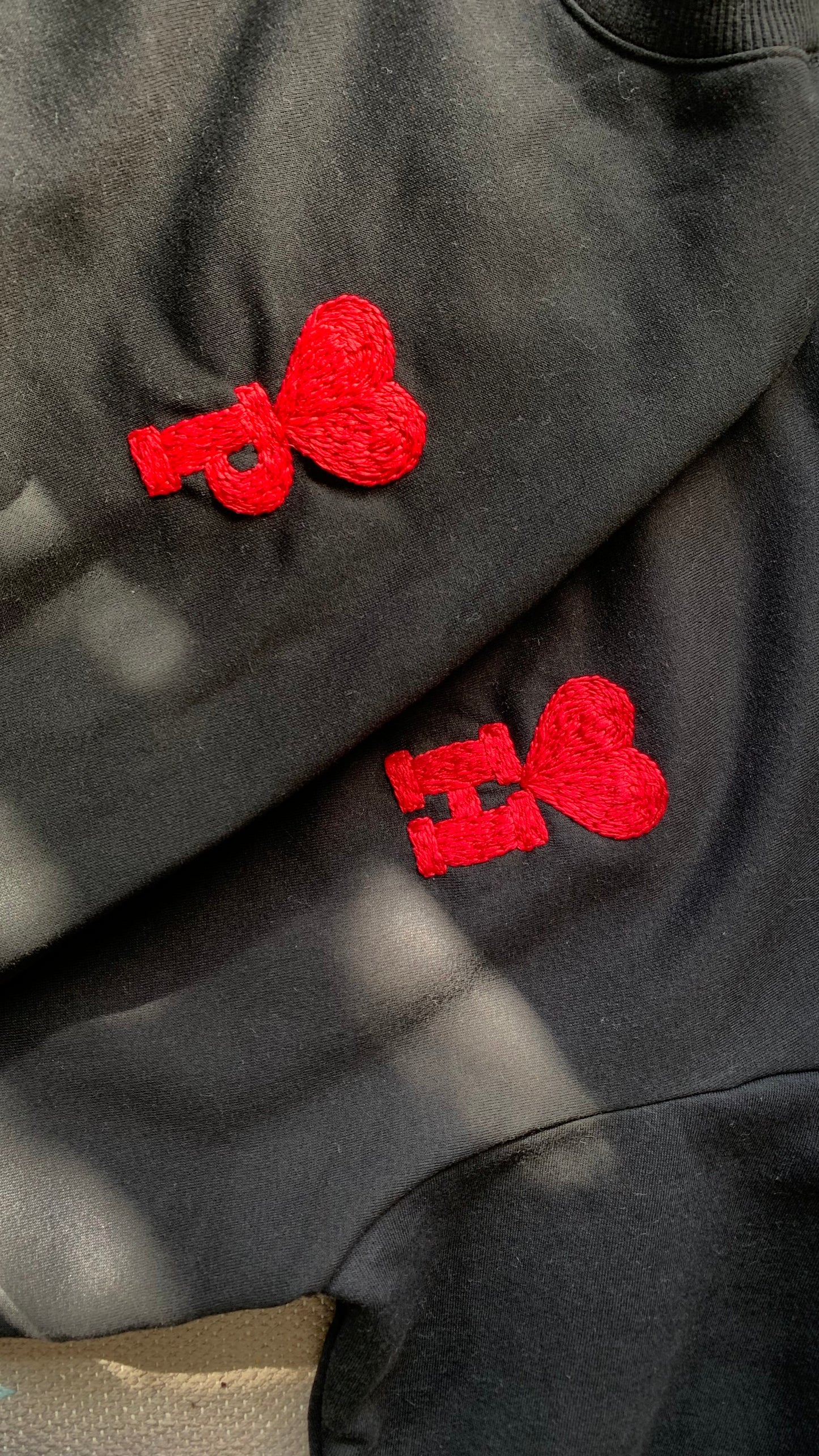 (Couple) Heart Monogram on Sweatshirts/Hoodies