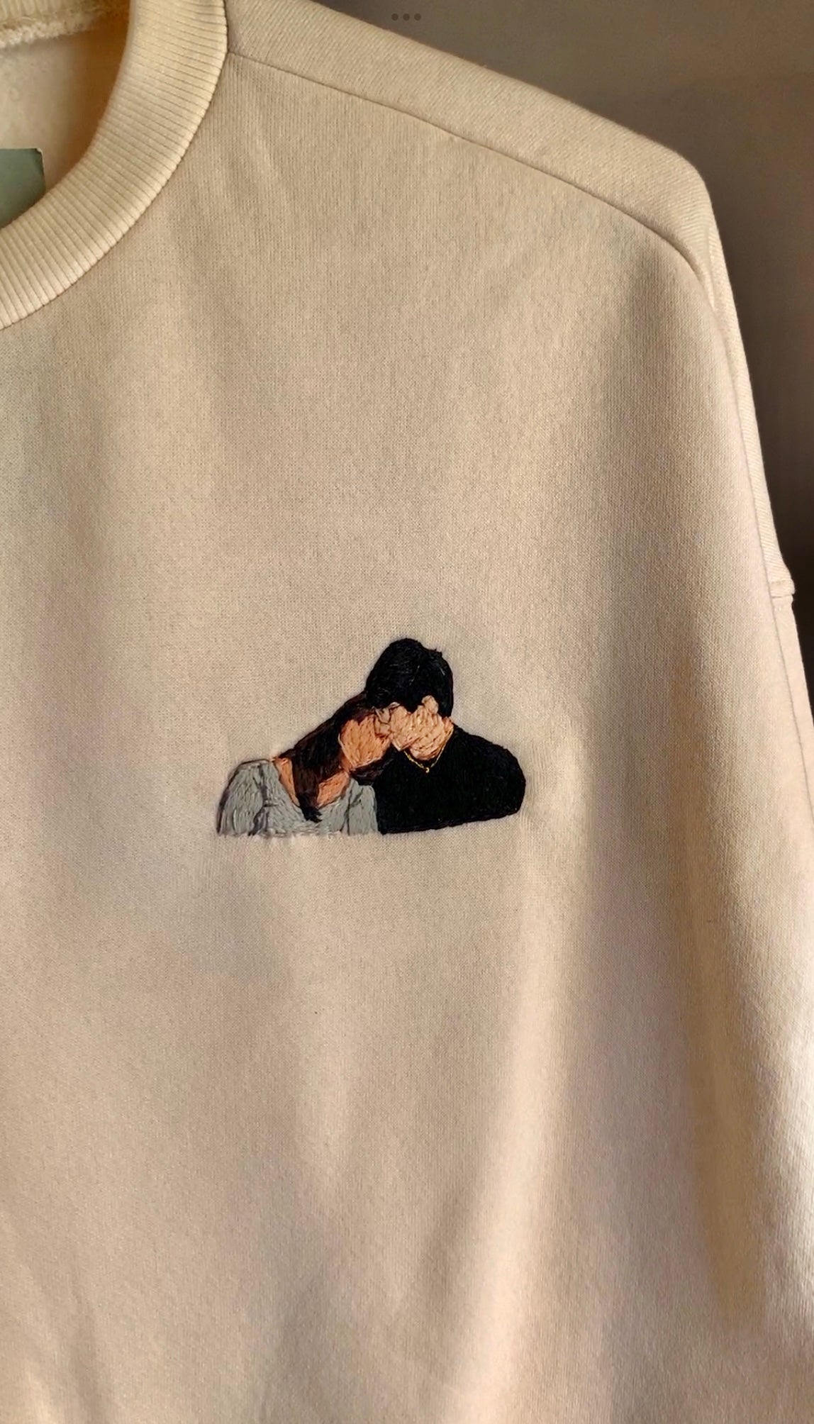 Embroidered Portrait on Sweatshirt/Hoodie 3” x 3”