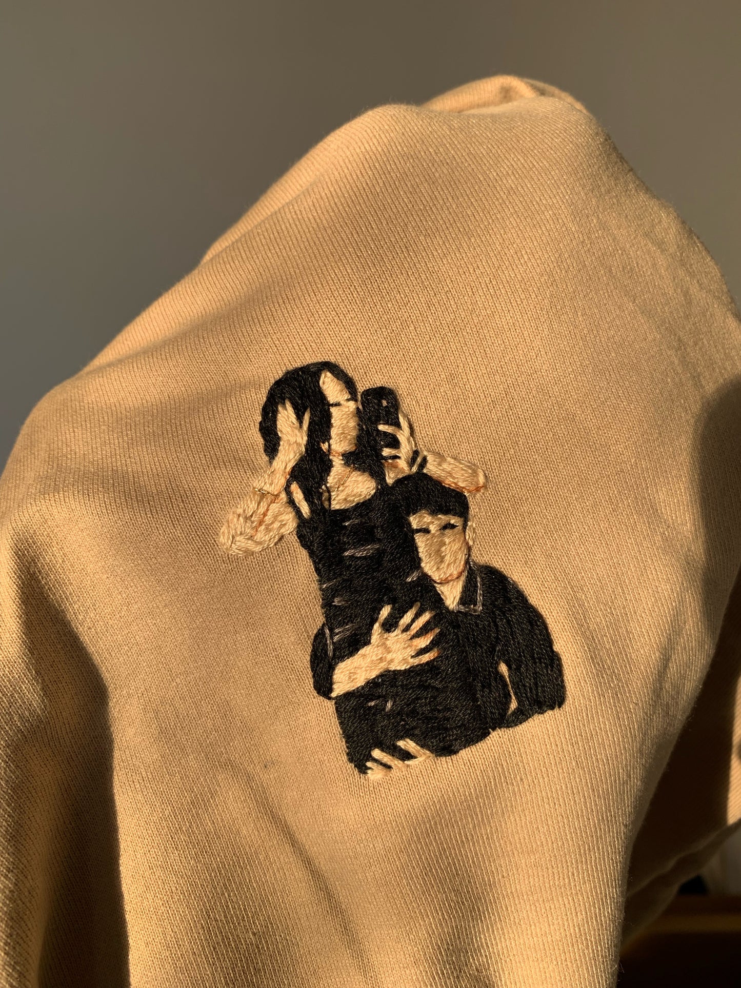 Embroidered Portrait on Sweatshirt/Hoodie 3” x 3”