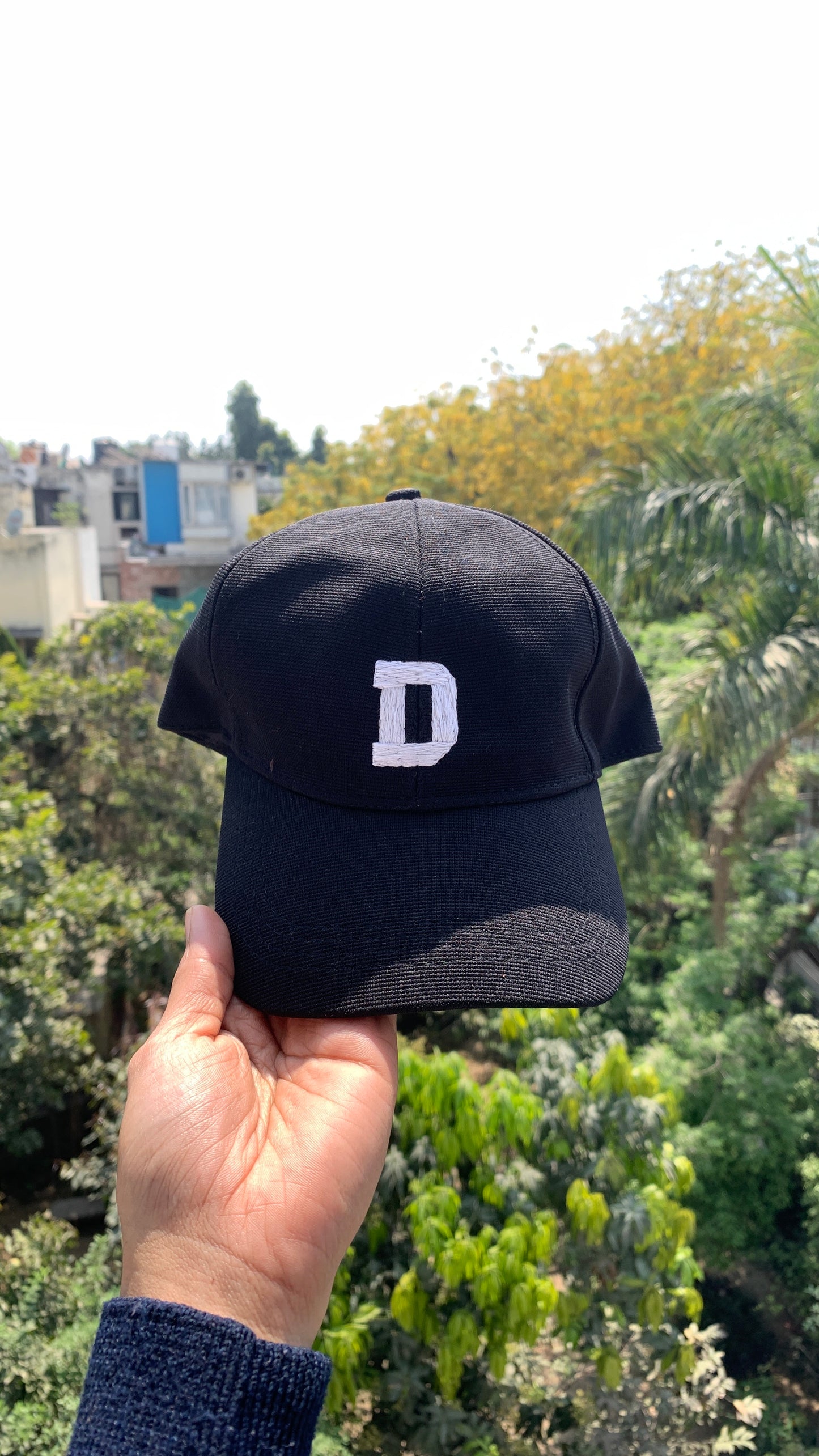 Custom Initial Cap (Black)