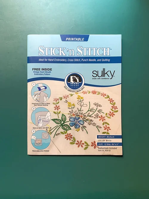 Sulky Solvy Stick and Stitch Stabilizer (1 sheet)